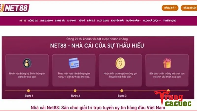 Đánh giá web cá độ bóng đá Net88, một sân chơi trực tuyến nổi bật trên thị trường hiện nay